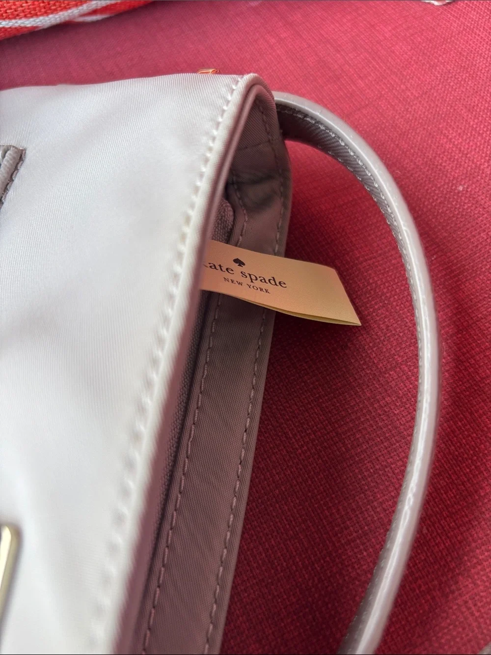kate spade light taupe crossbody bag